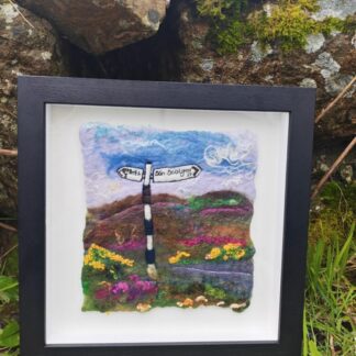 Personalised Signpost Framed Wool Painting